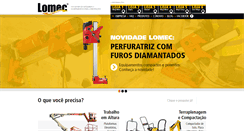 Desktop Screenshot of lomec.com.br